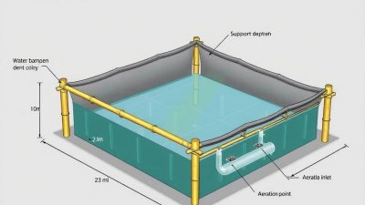 Desain kolam terpal untuk budidaya lele 1000 ekor dengan ukuran 2x3 meter Desain kolam terpal untuk budidaya lele 1000 ekor dengan ukuran 2x3 meter