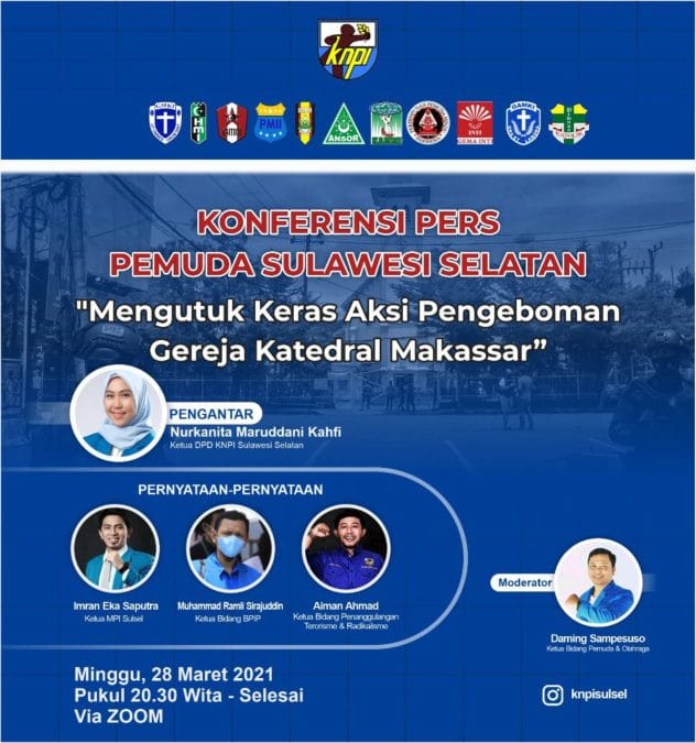 Sikap Pemuda Sulsel terhadap Aksi Terorisme Katedral Makassar